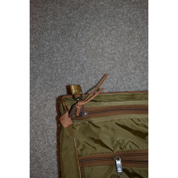 Vintage Hartmann Overnight Unisex Garment Bag Canvas with Leather & Logos - Picture 6 of 6